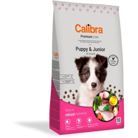 Cibo secco per cani CALIBRA DOG premium puppy&junior 12kg
