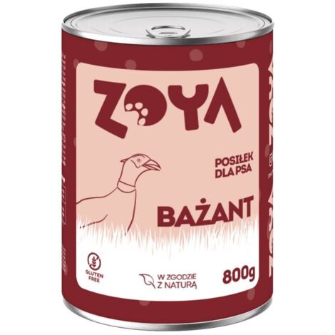 Cibo umido in scatola per cani ZOYA Pheasant 800 g