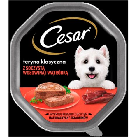 Cibo umido per cani Cesar - Manzo e fegato - 150 g