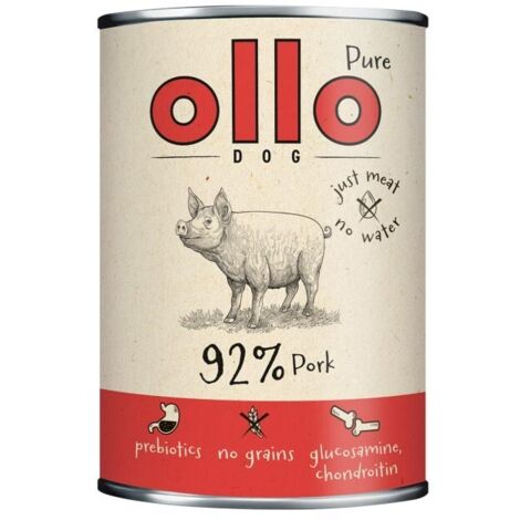 Cibo umido per cani Ollo Pure Pork 850 g