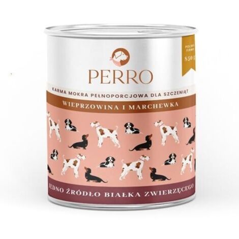 Cibo umido per cani PERRO Maiale e carota 850 g