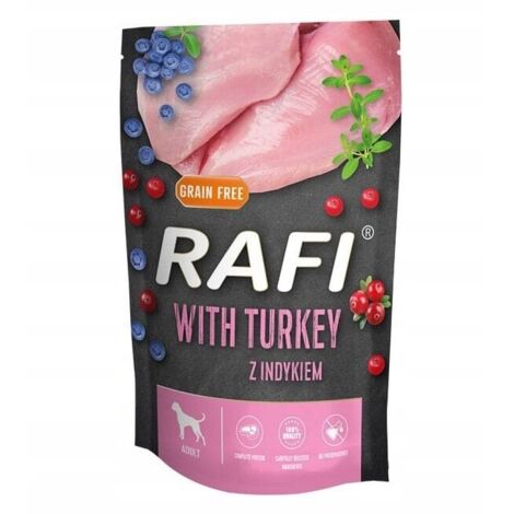 Cibo umido per cani Rafi al tacchino 500 g
