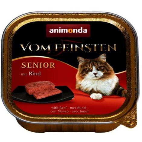 Cibo umido per gatti ANIMONDA Vom Feinsten Senior manzo 25x100g