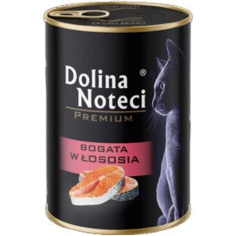 Cibo umido per gatti Dolina Noteci Junior al salmone, lattina da 400 g
