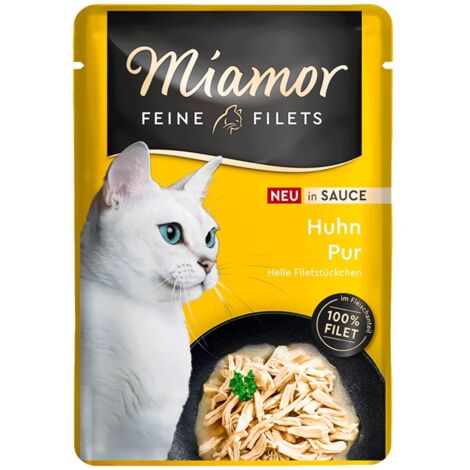 Cibo umido per gatti MIAMOR Feine Filets Pollo puro in salsa 100g