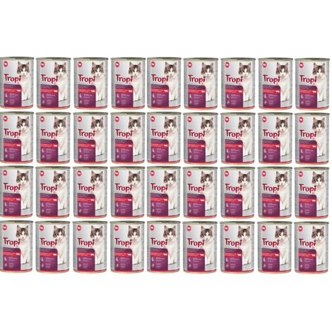 Cibo umido per gatti TROPI con manzo in salsa 415 g x 36 pz MANZO