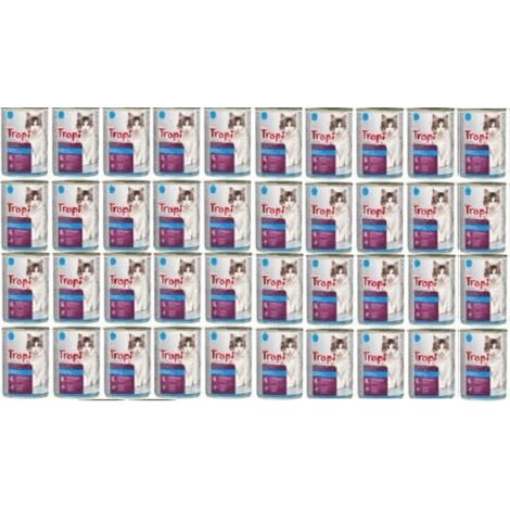 Cibo umido per gatti TROPI con pesce in salsa 415 g x 40 pz PESCE