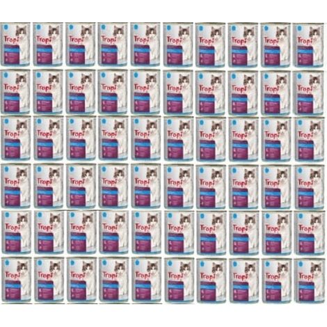 Cibo umido per gatti TROPI con pesce in salsa 415 g x 60 pz PESCE