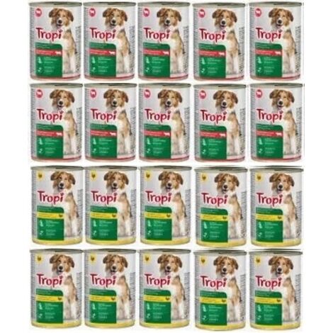 Cibo umido TROPI per cani 415g MIX DI SAPORI 20 pz CANE