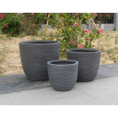 CICLA - set di 3 vasi da giardino