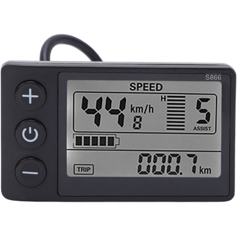 Ciclo elettrico S866 Visualizzazione LCD METER 24V 36V 48 V Pannello di controllo con tappo resistente all'acqua