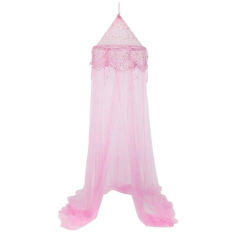 Ciel de lit demoiselle rose - Rose
