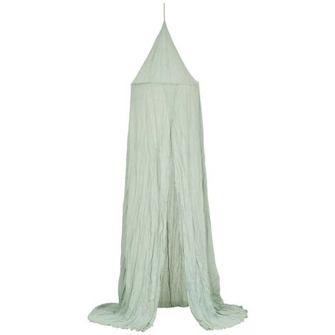 Ciel de lit double gaze de coton vert