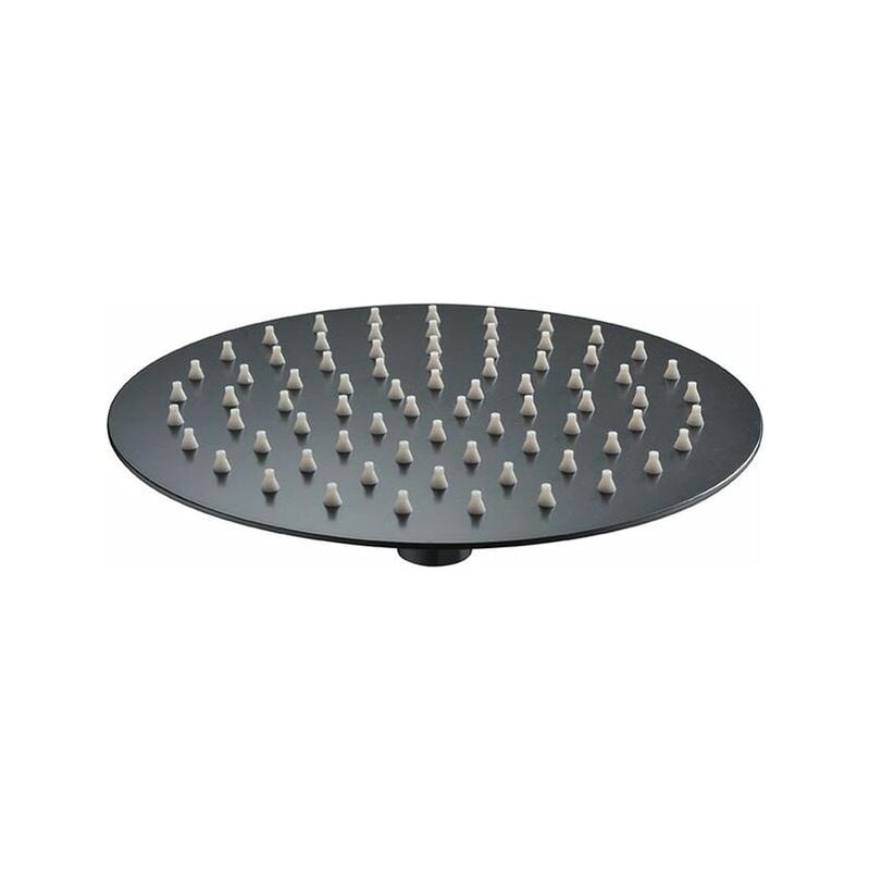 Imex - Pomme de douche ronde 25 cm en inox noir mat