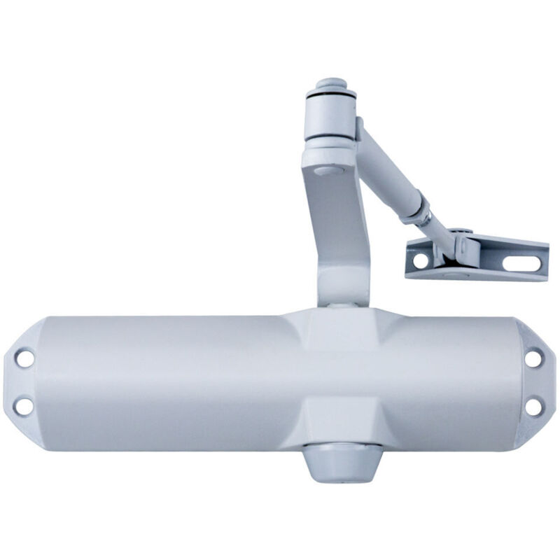 Wolfpack - Ferme-Porte Avec Retenue Force 4. Couleur Blanche (Portes 90/120 cm.)