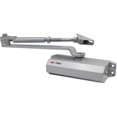 Cierrapuertas 60470/7 retenedor plata marca CISA