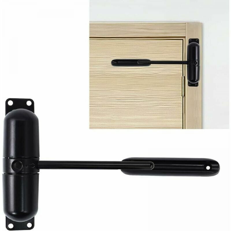 Cyslmuk - Cierrapuertas automático, resorte de seguridad: fácil instalación para transformar puertas batientes en puertas con cierre automático