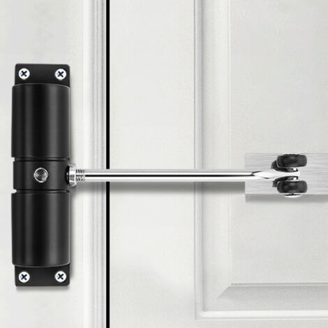 Cierrapuertas automático silencioso de aluminio para puertas de 20 a 40 kg, mecanismo de cierre seguro para el hogar, la oficina y el hotel.