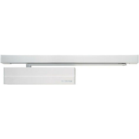 Cierrapuertas sobre carril guía DC 700 / G 195 blanco 9016 EN 3-6 versión estándar