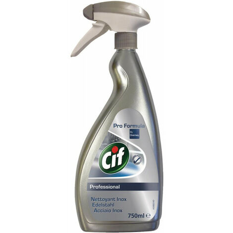 CIF 6 x 0,75 L Detergente in acciaio inossidabile professionale
