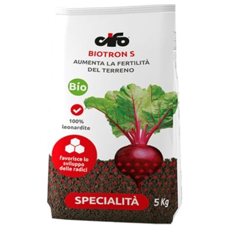 Cifo BIOTRON S Leonardite ungherese humus acidi umici fiori orto giardino 5 KG