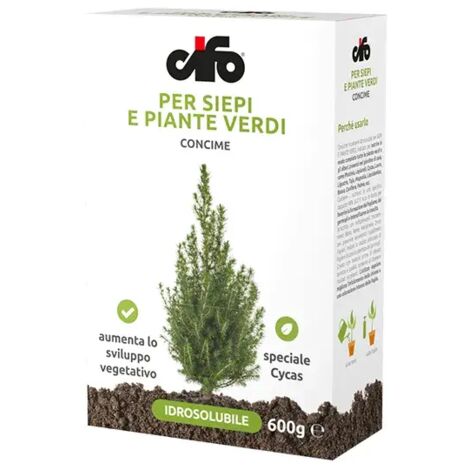Cifo engrais pour haies et plantes vertes 600g hydrosoluble enrichi en micro-éléments