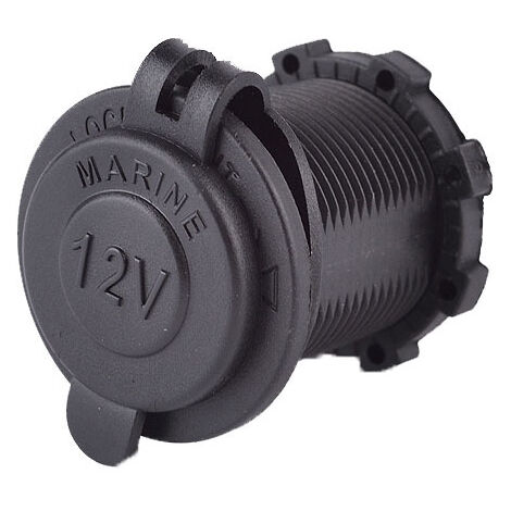 AOUGO Cigarette Lighter Socket, 12V Power Outlet for Car, Marine, Motorcycle, ATV (1 Pack)