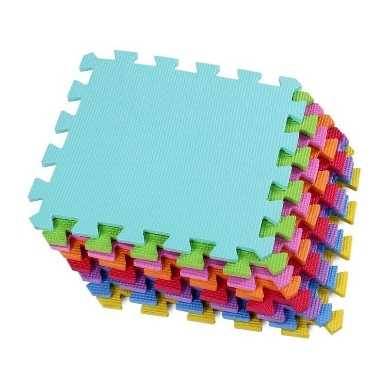 Mediawave Store - cigioki Puzzle Modulaire Coloré Tapis de Jeu 30 Pièces 30X30 cm Mousse eva