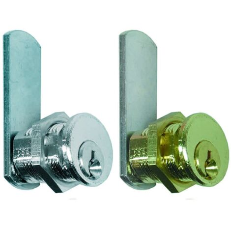 Cilindri A Leva Per Armadietti - mm.16 - ø mm.16 - cilindro in ottone satinato - 5 pz