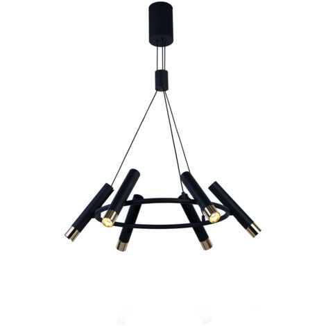 Cilindro 6Lt Ciondolo - Metallo Nero e Oro