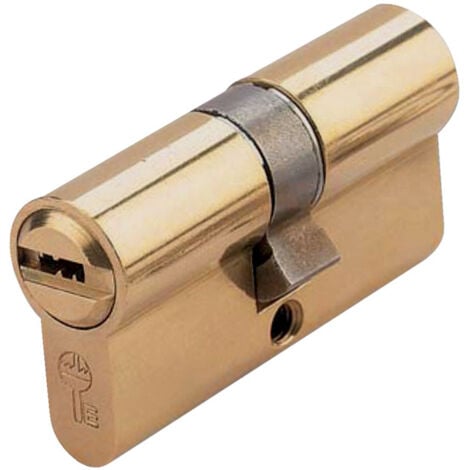 Cilindro 70mm. Doble embutir cromo mate marca EZCURRA