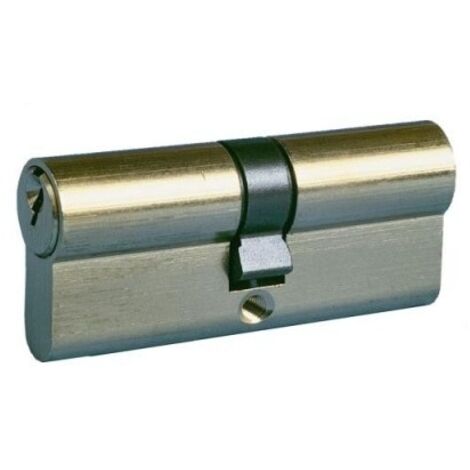 Cilindro ad infilare ottone mm 80 decentrato mm 30/50 foro yale