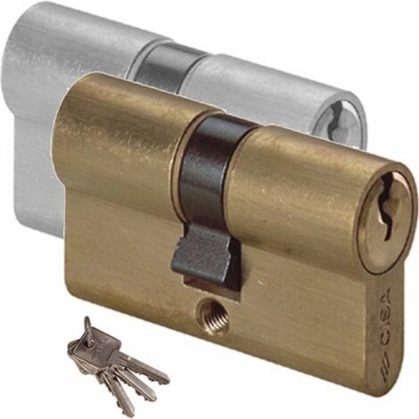 CILINDRO CISA 0G300.06  59MM 27-33 OTTONE