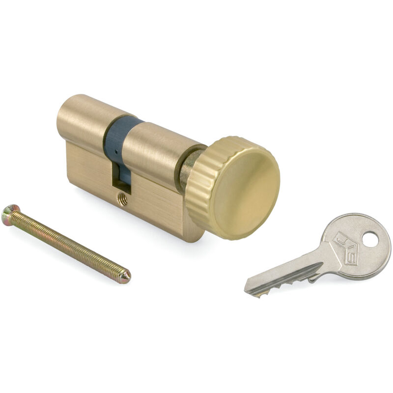 

Cilindro R/2000-60 Con Pomo C.G.E - Latón Mate - JIS