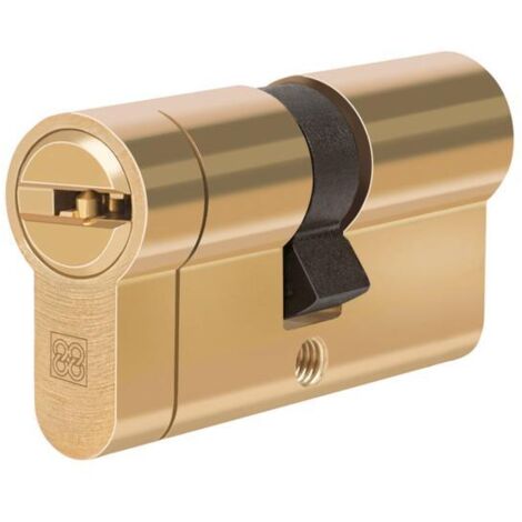 Cilindro de alta seguridad CADENA88 serie MPRO - Latonado. 62 mm. 31-31. Doble embrague