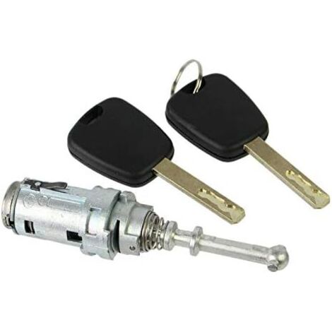 Cilindro de cerradura de puerta izquierda para C2 C3 2002-2010 con 2 llaves 9170T9 9170W9 9170T5 256924