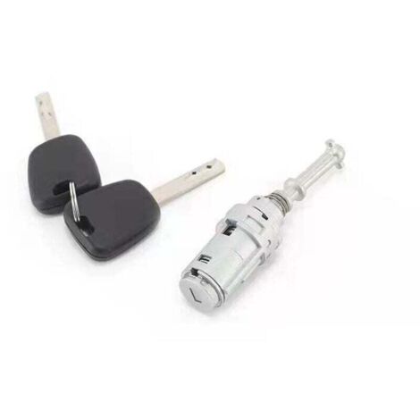 Cilindro de cerradura de puerta izquierda Ulisem con 2 llaves, compatible con Citroën C2 y C3, Triumph y piezas de automóvil.