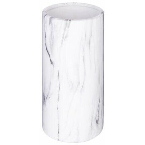Cilindro de jarrón - mármol - blanco - H20 cm - Atmosphera créateur d'intérieur