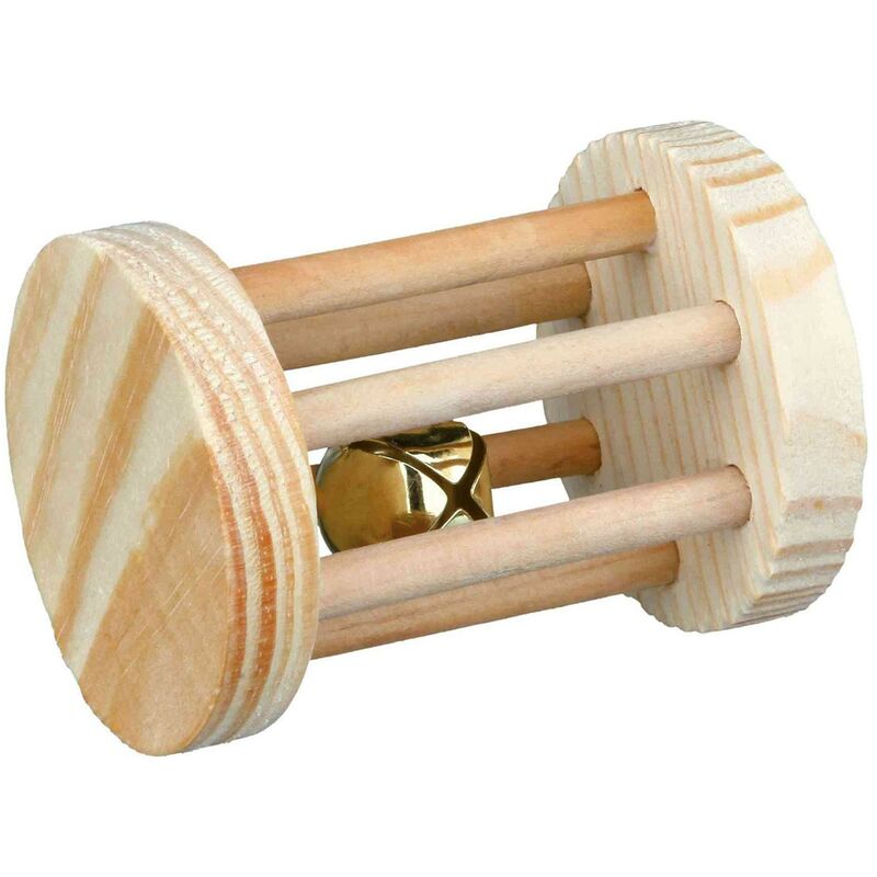 

Trixie - Cilindro Madera con Cascabel para Roer, ø5x7 cm