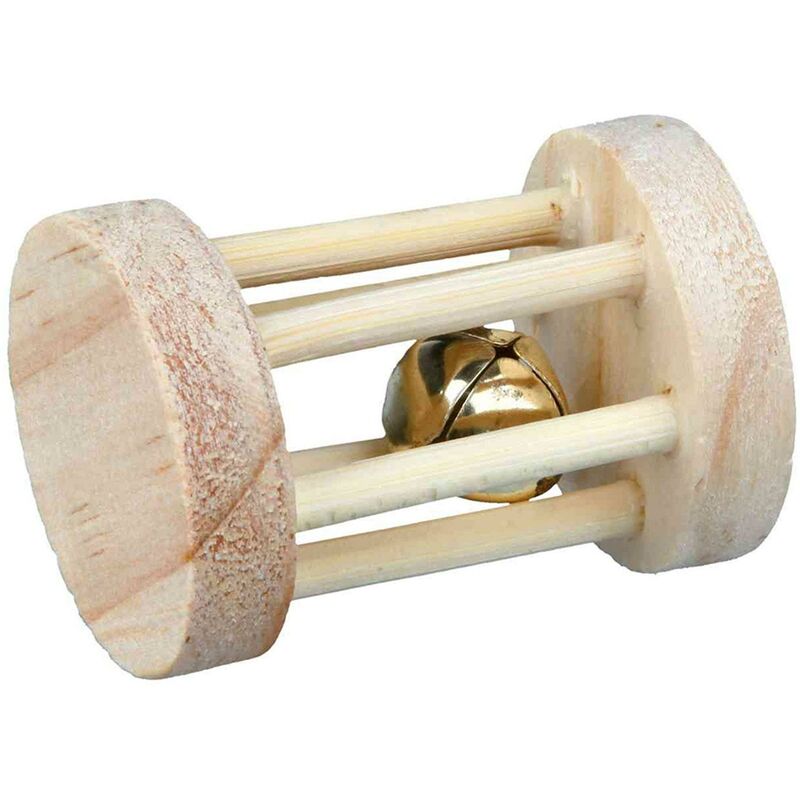 

Cilindro Madera con Cascabel para Roer, ø3.5×5 cm - Trixie