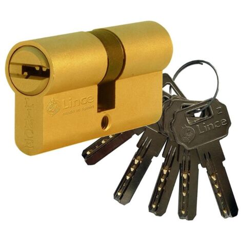 Cilindro de seguridad C2 LINCE Laton40x32mm40x32mm Laton