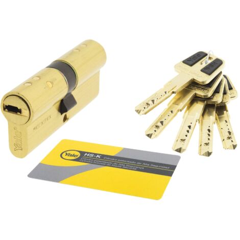 Cilindro de seguridad Yale HS K Latón40x40 Latón
