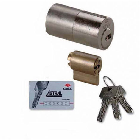 Cilindro di Ricambio Tondo Doppio 55 Astral per Serrature Cisa 0A150-00-0