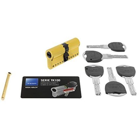 Cilindro di sicurezza Tesa Tk1 30x30 Ottonato