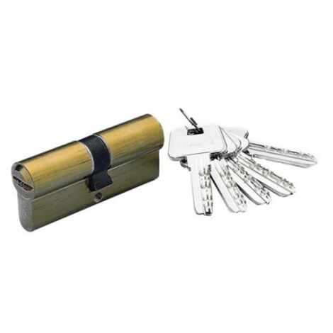 Cilindro di sicurezza Yale Hs-6 35x45/r15,0 Ottonato