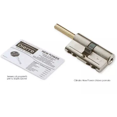 CILINDRO DIERRE NEWPOWER 30+30 CON CODOLO 5CH -PROMO-
