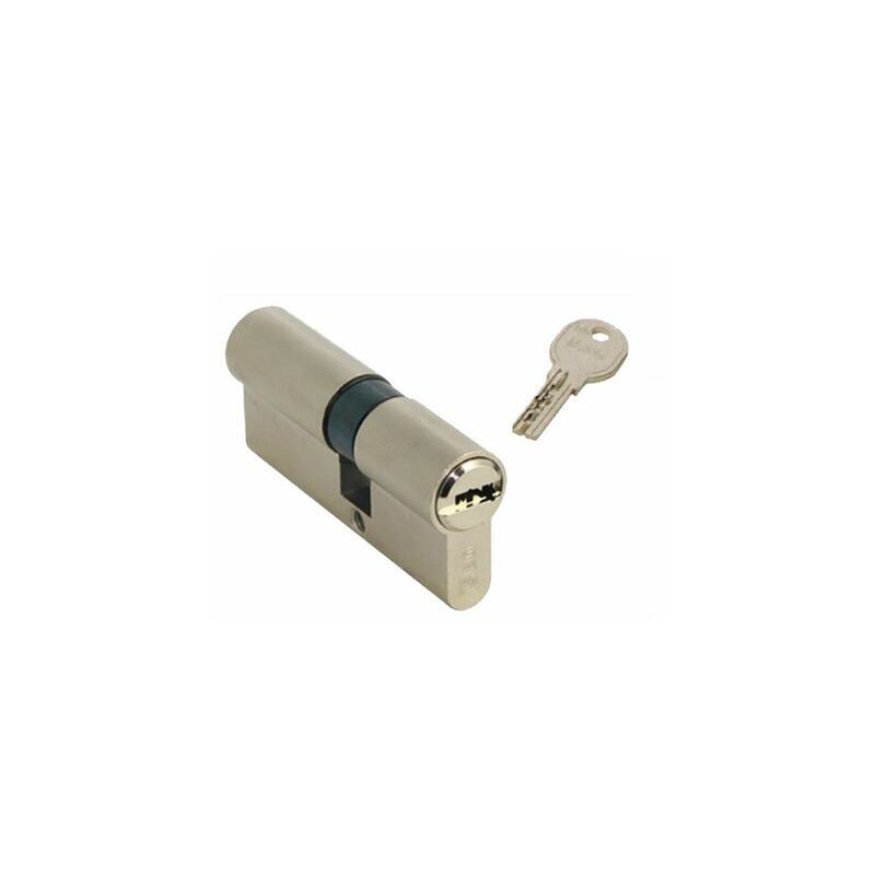 Image of Isé - Cilindro Europeo R6 a doppio profilo con chiave piatta per serrature a infilare iseo - Decentrato