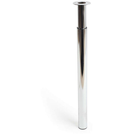 cilindrica allungabile in acciaio finitura cromo lucido mod.406e. altezza 71/110cm REI