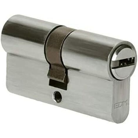 Cilindro in nichel 60mm (30+30mm) R13 Camma corta con 5 chiavi di sicurezza incluse EDM