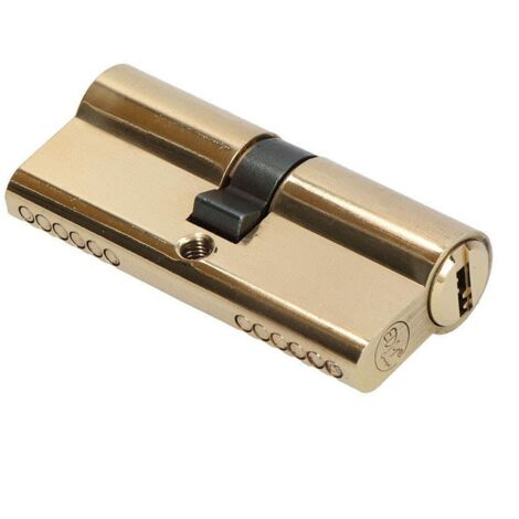 Cilindro in ottone da 70mm (35+35mm) camma lunga R15 con 5 chiavi di sicurezza incluse EDM